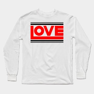 Love Block Red Long Sleeve T-Shirt